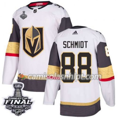 Camisola Vegas Golden Knights Nate Schmidt 88 2018 Stanley Cup Final Patch Adidas Branco Authentic - Homem